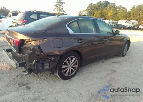 2015 Infiniti Q50 Premium z USA, uszkodzony, nr VIN JN1BV7AR0FM414576